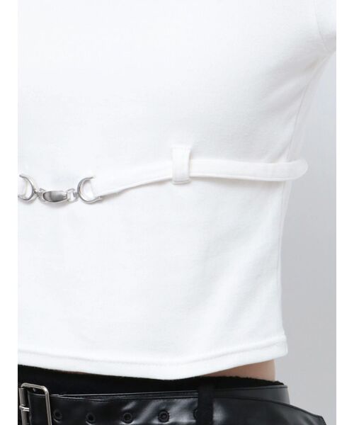 EMODA(エモダ)の「UNDER CHARM FIT L/T(Tシャツ/カットソー・レディース・ブルー/ブラック/ホワイト・FREE)」の10枚目の写真