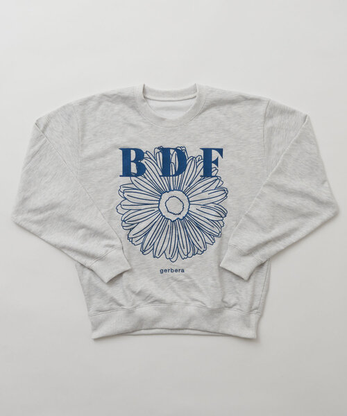 CIAOPANIC（チャオパニック）の「【BDF】フラワー刺繍スウェット（スウェット・レディース・サックスブルー/ライトグレー/ホワイト/オレンジ/イエロー/ネイビー/ピンク/レッド/ブルー/グレー/チャコールグレー/アイボリー・ONE SIZE）」の15枚目の写真