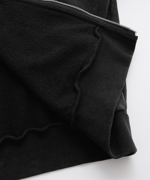 Loose/ルース（ルース）の「ヘビーウェイトヴィンテージ ショートフルジップパーカー【24AWVer】（パーカー・メンズ・ブラック/ダークグレー/グレー・S/XS/L/M）」の9枚目の写真