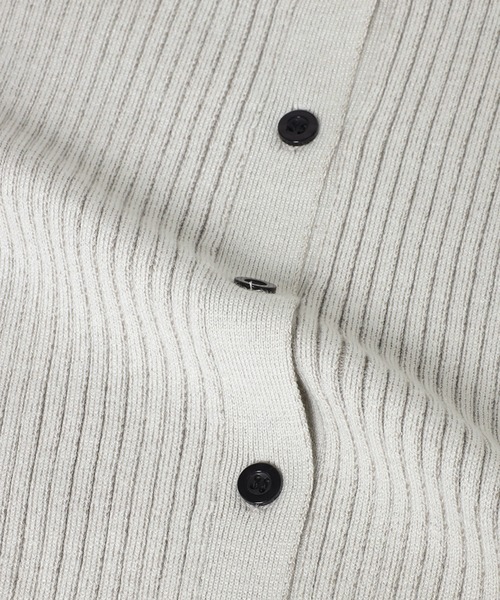 Bonjour Sagan（ボンジュールサガン）の「フィンガーホールクルーネックリブカーディガン（カーディガン/ボレロ・レディース・ブラック/モカ/キナリ/グレー・FREE）」の6枚目の写真