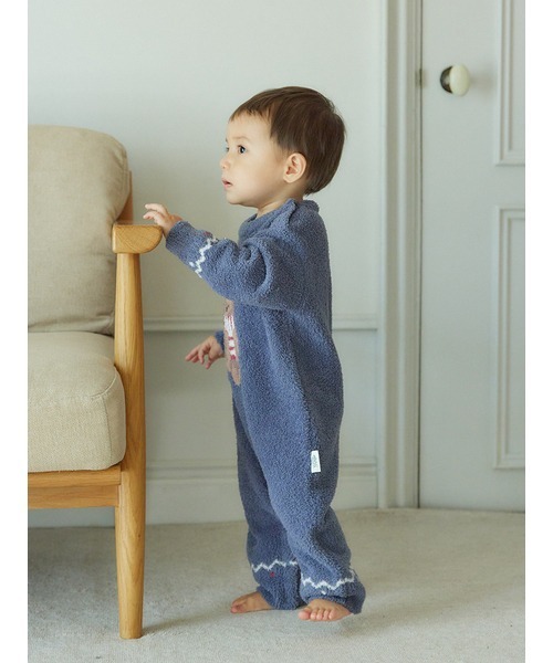 販路限定商品】【HOLIDAY】【BABY】BEAR ジャガードロンパース 販路限定商品】【HOLIDAY】【BABY】BEAR ジャガードロンパース