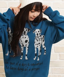 1111clothing(tH[N[WO)̃Aj} WWK[h N[jbg / Animal Double Jacquard Crew Knit(jbg/Z[^[)