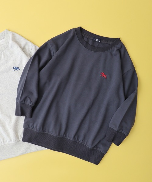 POLOCHAMPS（ポロチャンプス）の「POLOCHAMPS トレーナー KIDS（スウェット・キッズ・ブラック/ダークグリーン/ベージュ/ネイビー/オートミール/杢グレー/ヘザーチャコール/チャコール・110/120/130/140/150/160）」の5枚目の写真
