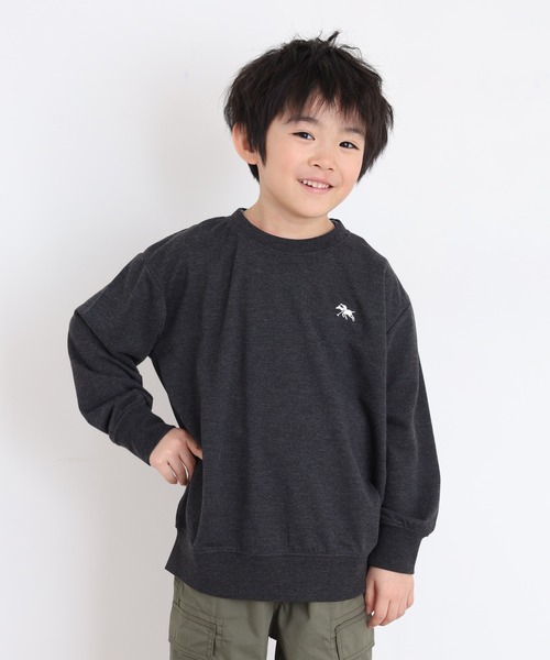 POLOCHAMPS（ポロチャンプス）の「POLOCHAMPS トレーナー KIDS（スウェット・キッズ・ブラック/ダークグリーン/ベージュ/ネイビー/オートミール/杢グレー/ヘザーチャコール/チャコール・110/120/130/140/150/160）」の14枚目の写真