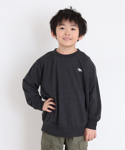 POLOCHAMPS（ポロチャンプス）の「POLOCHAMPS トレーナー KIDS（スウェット・キッズ・ブラック/ダークグリーン/ベージュ/ネイビー/オートミール/杢グレー/ヘザーチャコール/チャコール・110/120/130/140/150/160）」の15枚目の写真