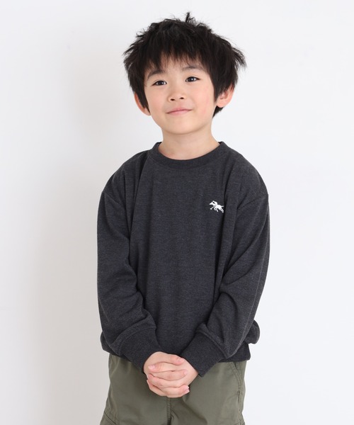 POLOCHAMPS（ポロチャンプス）の「POLOCHAMPS トレーナー KIDS（スウェット・キッズ・ブラック/ダークグリーン/ベージュ/ネイビー/オートミール/杢グレー/ヘザーチャコール/チャコール・110/120/130/140/150/160）」の17枚目の写真