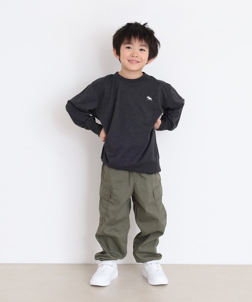 POLOCHAMPS（ポロチャンプス）の「POLOCHAMPS トレーナー KIDS（スウェット・キッズ・ブラック/ダークグリーン/ベージュ/ネイビー/オートミール/杢グレー/ヘザーチャコール/チャコール・110/120/130/140/150/160）」の18枚目の写真