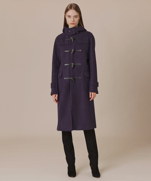 MACKINTOSH LONDON（マッキントッシュ ロンドン）の「【LERWICK/ラーウィック】ウールパイルメルトンダッフルコート（ダッフルコート・レディース・パープル系その他4・40/38）」の4枚目の写真