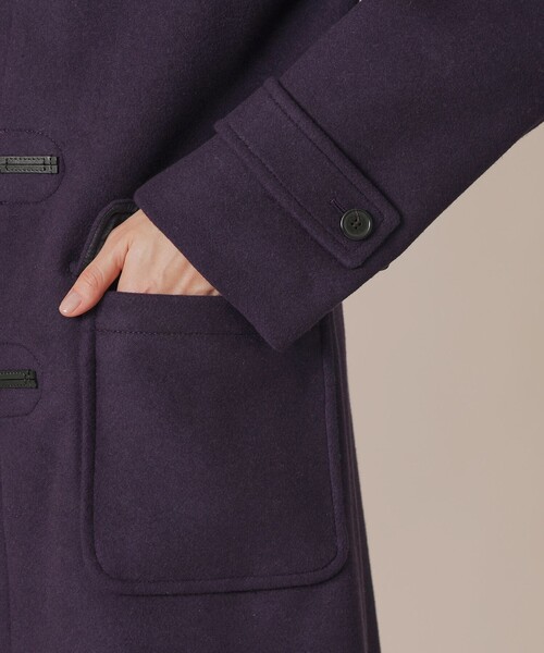 MACKINTOSH LONDON（マッキントッシュ ロンドン）の「【LERWICK/ラーウィック】ウールパイルメルトンダッフルコート（ダッフルコート・レディース・パープル系その他4・40/38）」の9枚目の写真