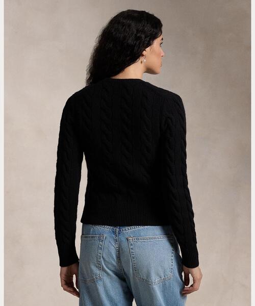 ケーブルニット ウールカシミヤ カーディガン（カーディガン/ボレロ