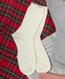 WEGO | WEGO/ぽかぽか裏起毛リブソックス(ソックス/靴下)