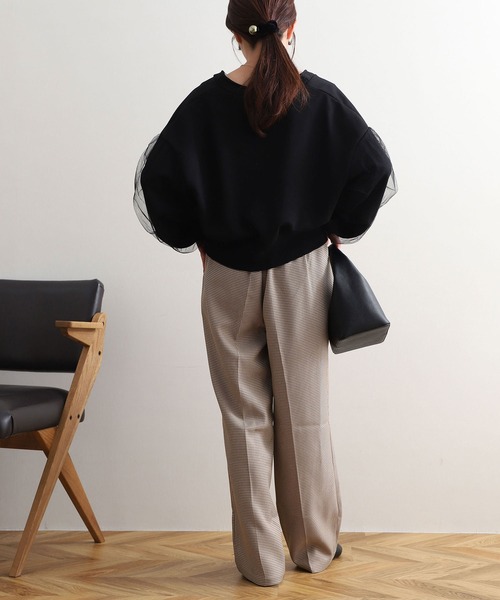 NOAHL(ノアル)の「【NOAHL】袖チュールダブルZIPカーディガン(カーディガン/ボレロ・レディース・オートミール/チャコール/ブラック・FREE)」の17枚目の写真