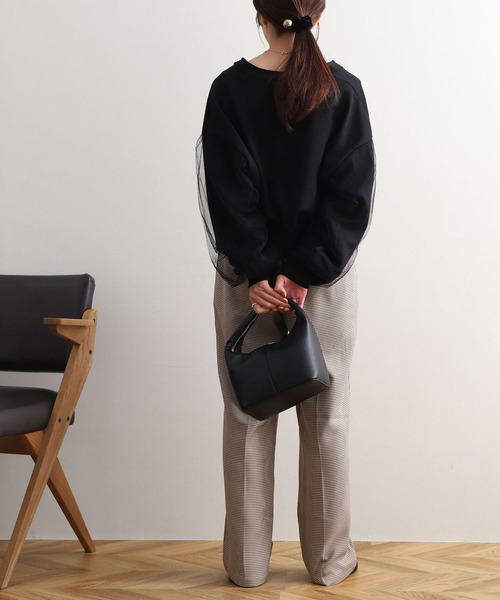 NOAHL(ノアル)の「【NOAHL】袖チュールダブルZIPカーディガン(カーディガン/ボレロ・レディース・オートミール/チャコール/ブラック・FREE)」の22枚目の写真