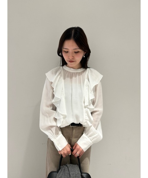 Mila Owen（ミラオーウェン）の「ラッフルデザインギャザーシアー