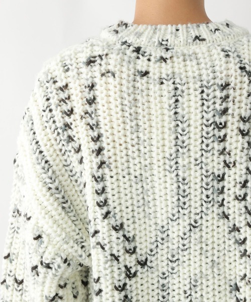 セール】1.5ゲージスプレーMIXカーディガン 137518（ニット/セーター