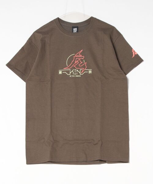 ARCHIVER(アーカイバ)の「【KINJAZ】Graphic T(Tシャツ/カットソー・メンズ・オリーブ/ホワイト・MEDIUM)」の1枚目の写真