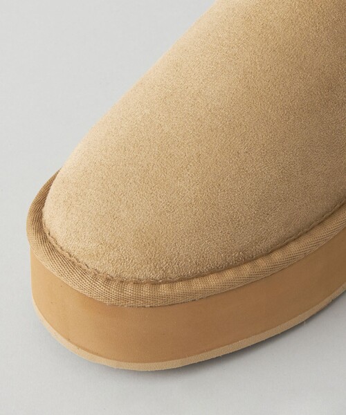 CITEN（シテン）の「＜CITEN＞ボリュームソール フェイクムートンブーツ（ブーツ・レディース・グレー/ベージュ・M/S/L）」の10枚目の写真