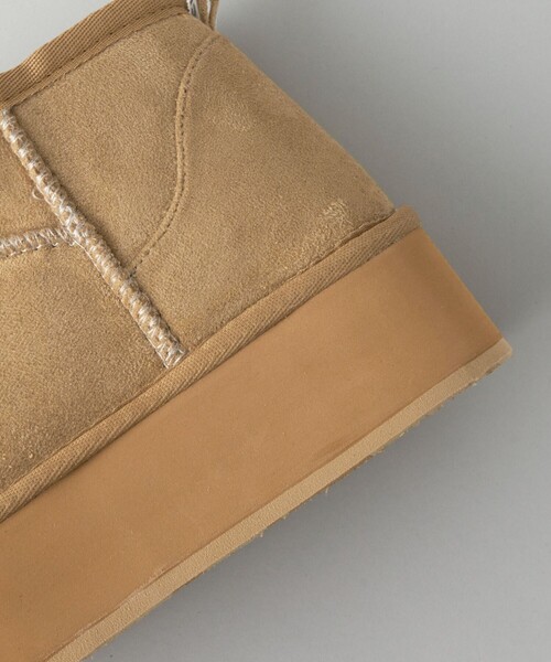 CITEN（シテン）の「＜CITEN＞ボリュームソール フェイクムートンブーツ（ブーツ・レディース・グレー/ベージュ・M/S/L）」の11枚目の写真