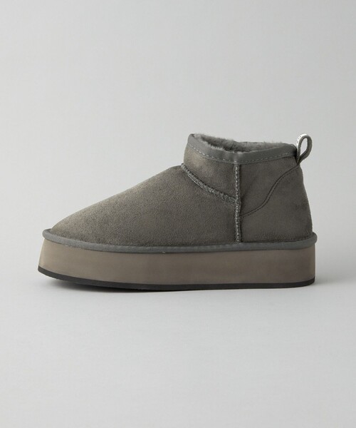 CITEN（シテン）の「＜CITEN＞ボリュームソール フェイクムートンブーツ（ブーツ・レディース・グレー/ベージュ・M/S/L）」の12枚目の写真