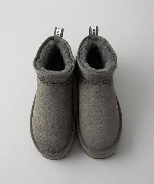 CITEN（シテン）の「＜CITEN＞ボリュームソール フェイクムートンブーツ（ブーツ・レディース・グレー/ベージュ・M/S/L）」の13枚目の写真