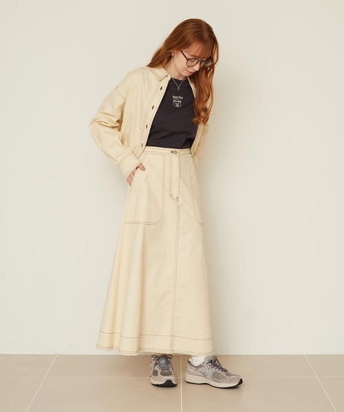 MILKFED.(ミルクフェド)の「BEAR COMPACT S/S TEE(Tシャツ/カットソー・レディース・オフホワイト/チャコール/ライトパープル・S/M)」の18枚目の写真