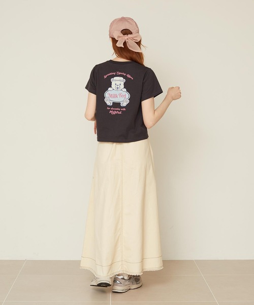 MILKFED.(ミルクフェド)の「BEAR COMPACT S/S TEE(Tシャツ/カットソー・レディース・オフホワイト/チャコール/ライトパープル・S/M)」の13枚目の写真