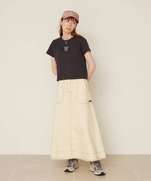 MILKFED.(ミルクフェド)の「BEAR COMPACT S/S TEE(Tシャツ/カットソー・レディース・オフホワイト/チャコール/ライトパープル・S/M)」の9枚目の写真