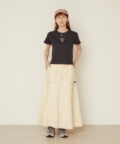 MILKFED.(ミルクフェド)の「BEAR COMPACT S/S TEE(Tシャツ/カットソー・レディース・オフホワイト/チャコール/ライトパープル・S/M)」の11枚目の写真