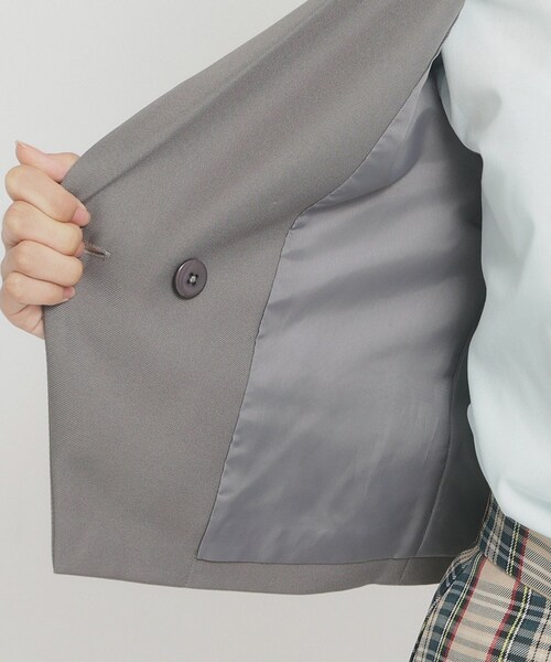 PINK-latte（ピンクラテ）の「【オケージョン・フォーマル】ダブル ジャケット（テーラードジャケット・キッズ・ネイビー/ベージュ/グレー・16/02/15 ）」の12枚目の写真