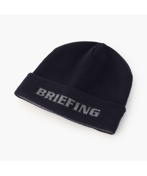 BRIEFING（ブリーフィング）の「MEN’S WR WOOL KNIT JQ LOGO BEANIE（キャップ・メンズ・ブラック/ホワイト/ネイビー/グレー・FREE）」の4枚目の写真