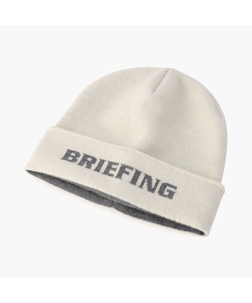 BRIEFING（ブリーフィング）の「MEN’S WR WOOL KNIT JQ LOGO BEANIE（キャップ・メンズ・ブラック/ホワイト/ネイビー/グレー・FREE）」の2枚目の写真