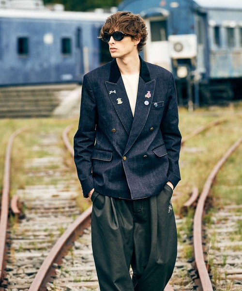 glamb（グラム）の「Montmartre Tailored Jacket / モンマルトルテーラードジャケット（テーラードジャケット・メンズ・ブラック/カーキ/インディゴブルー・S/M/L）」の16枚目の写真