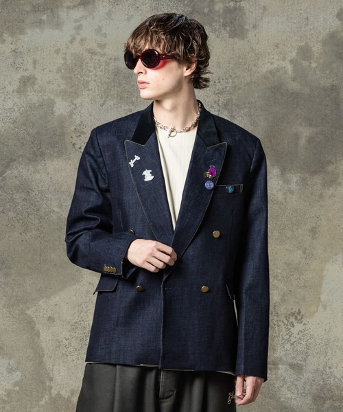glamb（グラム）の「Montmartre Tailored Jacket / モンマルトルテーラードジャケット（テーラードジャケット・メンズ・ブラック/カーキ/インディゴブルー・S/M/L）」の7枚目の写真