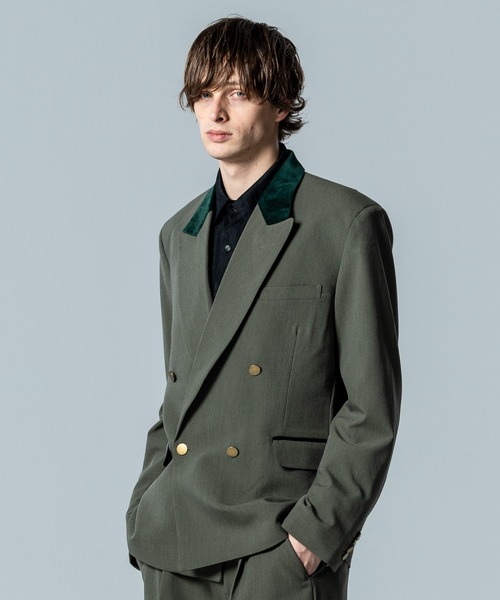 glamb（グラム）の「Montmartre Tailored Jacket / モンマルトルテーラードジャケット（テーラードジャケット・メンズ・ブラック/カーキ/インディゴブルー・S/M/L）」の12枚目の写真