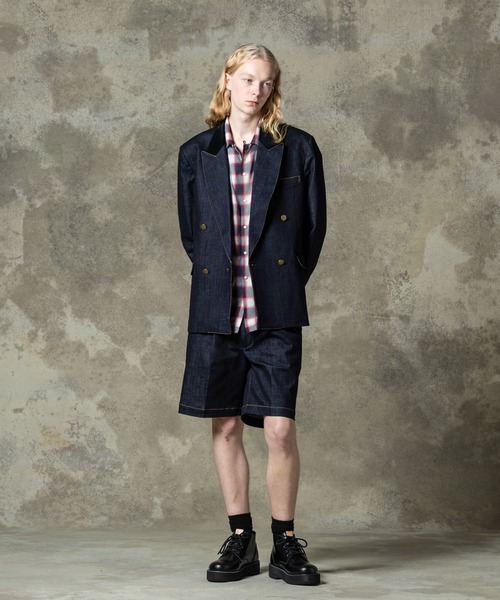 glamb（グラム）の「Montmartre Tailored Jacket / モンマルトルテーラードジャケット（テーラードジャケット・メンズ・ブラック/カーキ/インディゴブルー・S/M/L）」の10枚目の写真