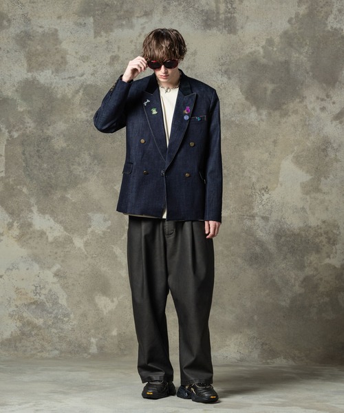 glamb（グラム）の「Montmartre Tailored Jacket / モンマルトルテーラードジャケット（テーラードジャケット・メンズ・ブラック/カーキ/インディゴブルー・S/M/L）」の8枚目の写真