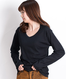 MARAI（マーライ）の「【MARAI】Vネック 長袖 カットソー（Tシャツ/カットソー・メンズ）」