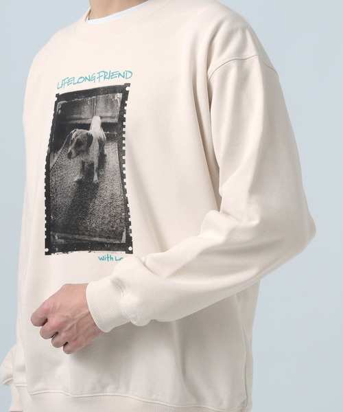 BAYFLOW（ベイフロー）の「裏毛フォトスウェット（スウェット・メンズ・ブラック/オフホワイト/グレー・MEDIUM/LARGE）」の17枚目の写真