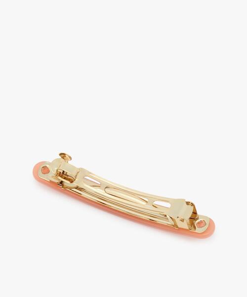 To b. by agnes b.（トゥービーバイアニエスベー）の「ロゴ ヘアバレッタ（その他ヘアアクセサリー・レディース・ピンク・FREE）」の2枚目の写真