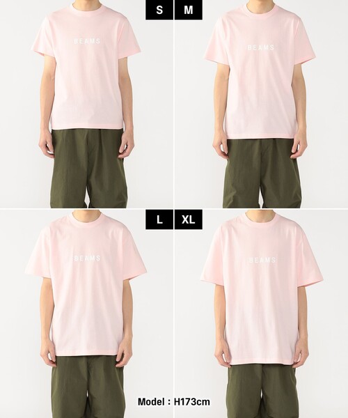 BEAMS（ビームス）の「BEAMS / ロゴ Tシャツ 25SS（Tシャツ/カットソー・レディース・ピンク/ブルー・LARGE/SMALL/XX-LARGE/X-LARGE/MEDIUM）」の12枚目の写真