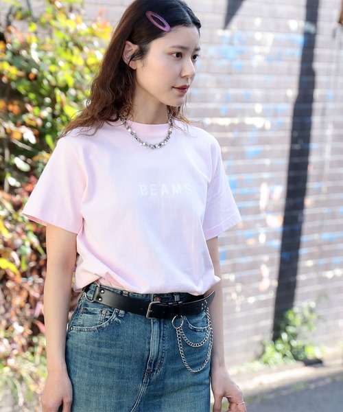BEAMS（ビームス）の「BEAMS / ロゴ Tシャツ 25SS（Tシャツ/カットソー・レディース・ピンク/ブルー・LARGE/SMALL/XX-LARGE/X-LARGE/MEDIUM）」の18枚目の写真