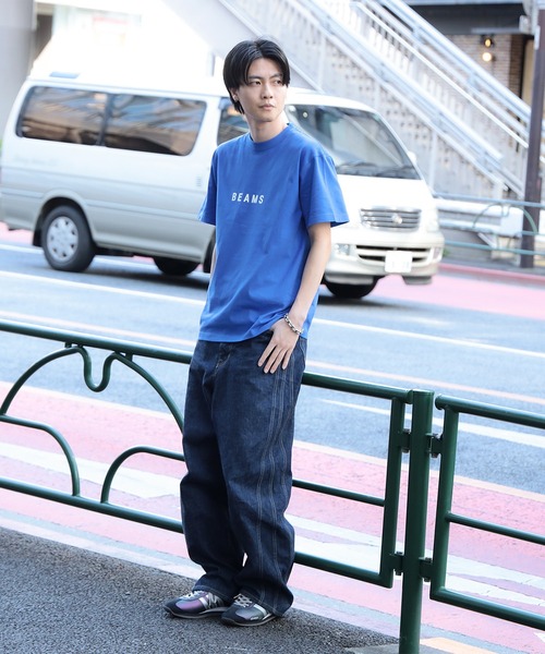 BEAMS（ビームス）の「BEAMS / ロゴ Tシャツ 25SS（Tシャツ/カットソー・レディース・ピンク/ブルー・LARGE/SMALL/XX-LARGE/X-LARGE/MEDIUM）」の22枚目の写真