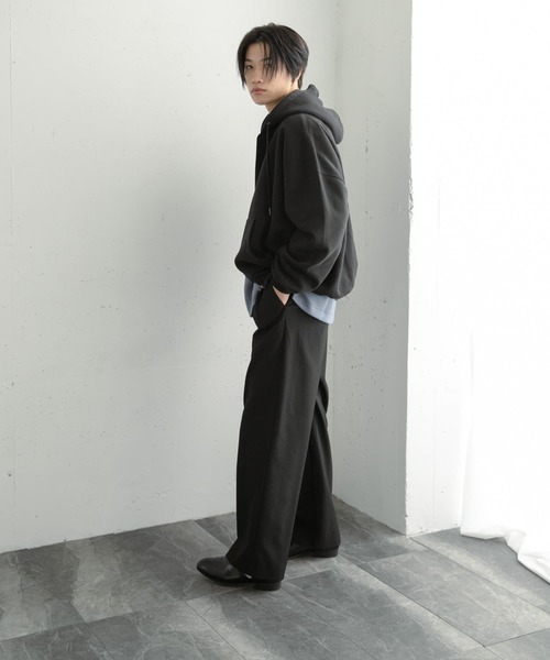 セール】『イージーケア』ダブルタックワイドパンツ（その他パンツ