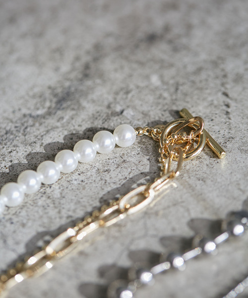 VIS（ビス）の「アソートミックスチェーンネックレス（ネックレス・レディース・シルバー/ゴールド・FREE）」の9枚目の写真