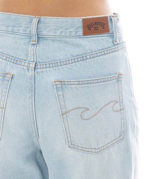 BILLABONG（ビラボン）の「BILLABONG/ビラボン WIDE BUGGY DENIM ロンパン BF013-712（デニムパンツ・レディース・ライトブルー・L/M/S）」の6枚目の写真