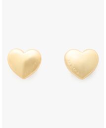【極美品】kate spade エナメル レッド ハート2連 ピアス 可愛い kate spade new york｜ハート ユー ステートメント ピアス