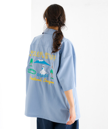 【POLeR/ポーラー】TOURIST SHIRT/スーベニア/ボーリング/6分袖開襟シャツ