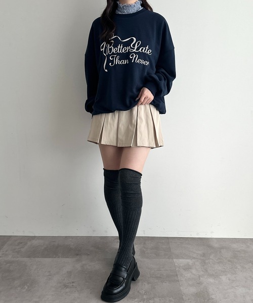 apres jour（アプレジュール）の「レースタートルノースリーブインナー（Tシャツ/カットソー・レディース・ブラック/アイボリー/ライトブルー/オフホワイト・フリー）」の12枚目の写真