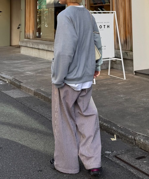 CIAOPANIC TYPY（チャオパニックティピー）の「【UNISEX】ヒッコリーボリュームパンツ（その他パンツ・メンズ・ブルー/ブラウン/ブラック・MEDIUM/LARGE）」の10枚目の写真