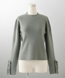 フリルカフ ニット トップス HUIT